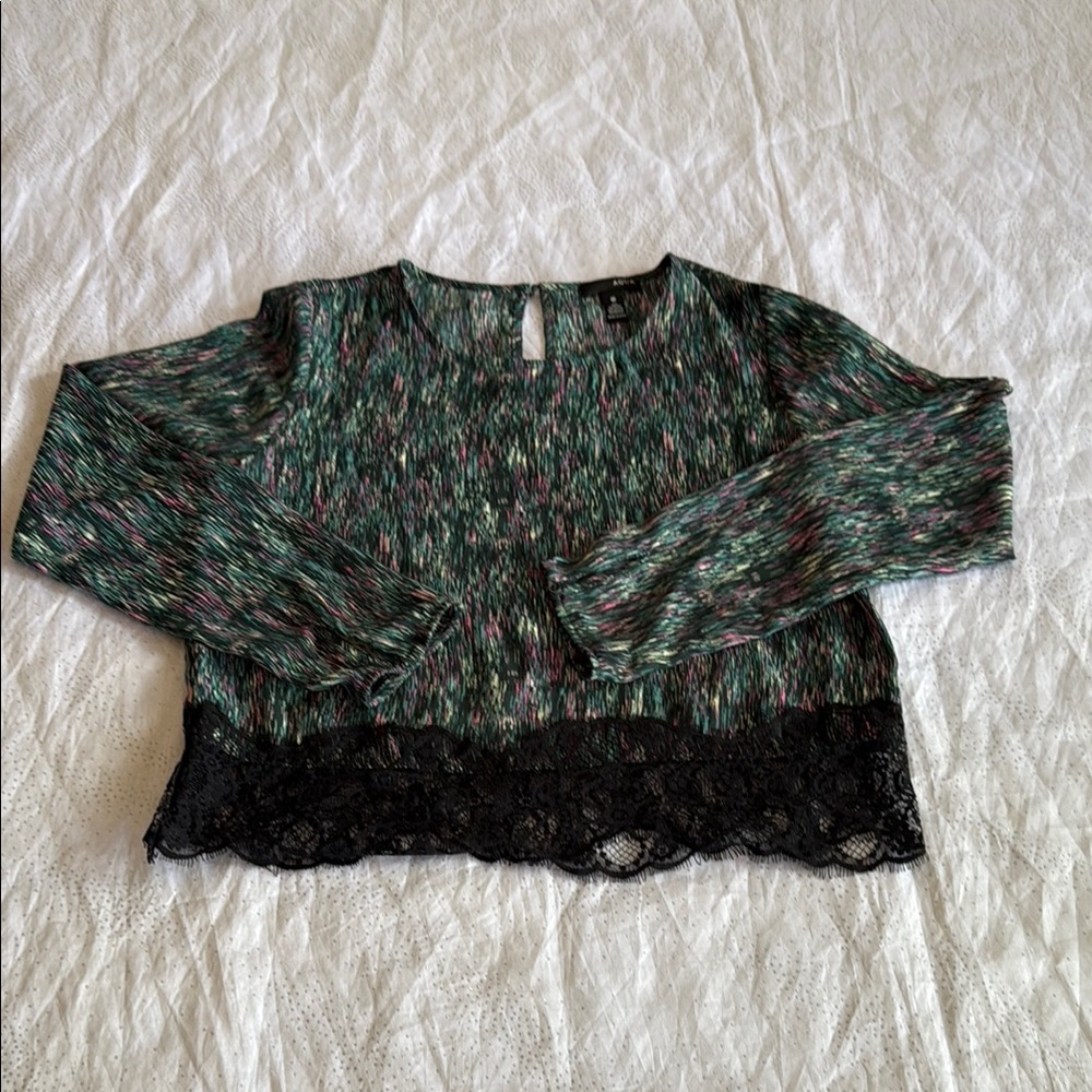 Aqua long sleeve top for women size XS